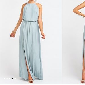 Show Me Your Mumu halter bridesmaid dress